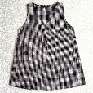 Yak & Yeti Checked Sleeveless Top